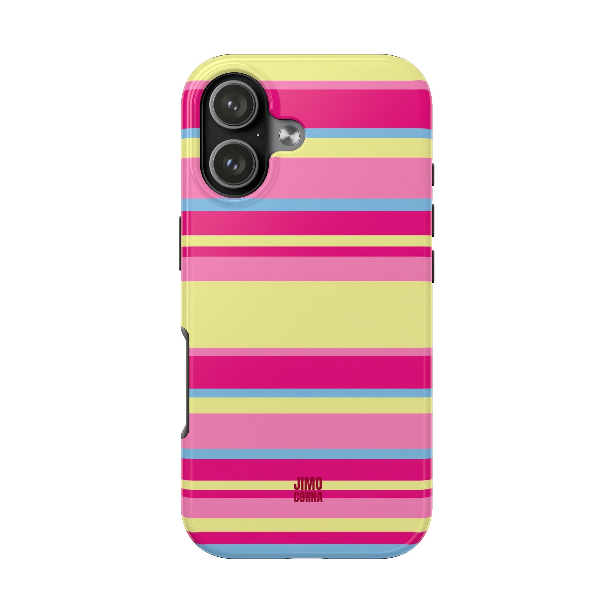 Lemonberry Stripe iPhone Case