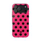 Big Polka Dot | Hot Pink and Black