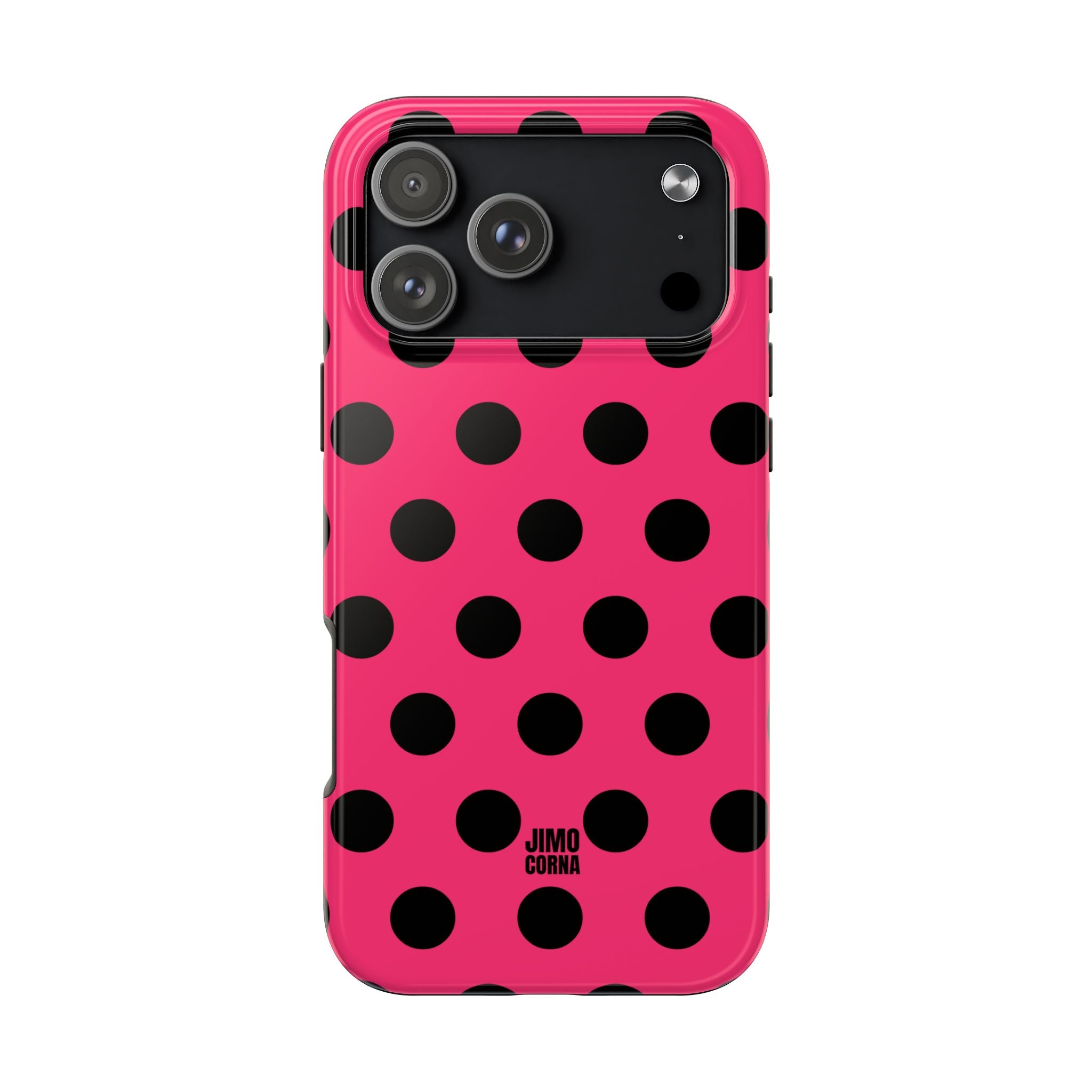 Big Polka Dot | Hot Pink and Black