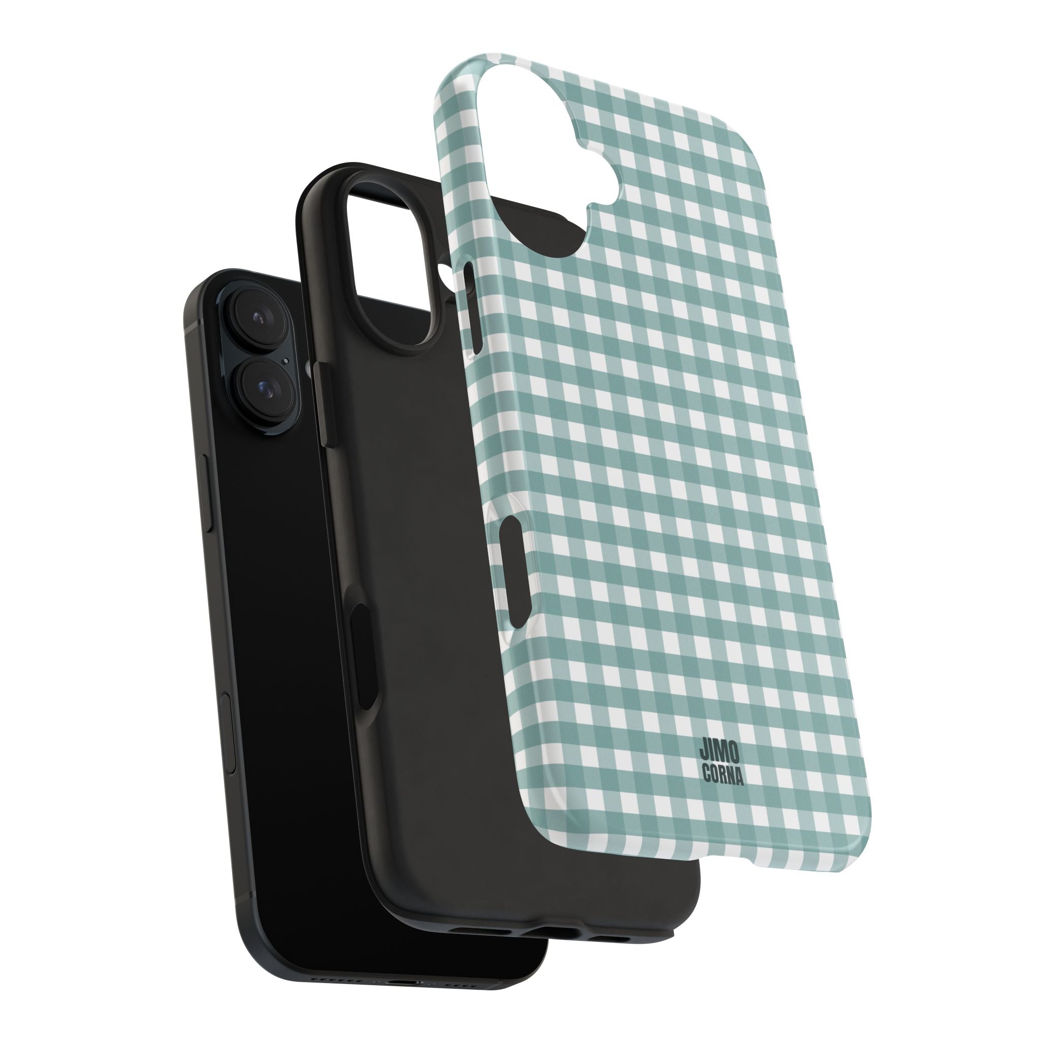 Farm Gingham iPhone Case | Blue