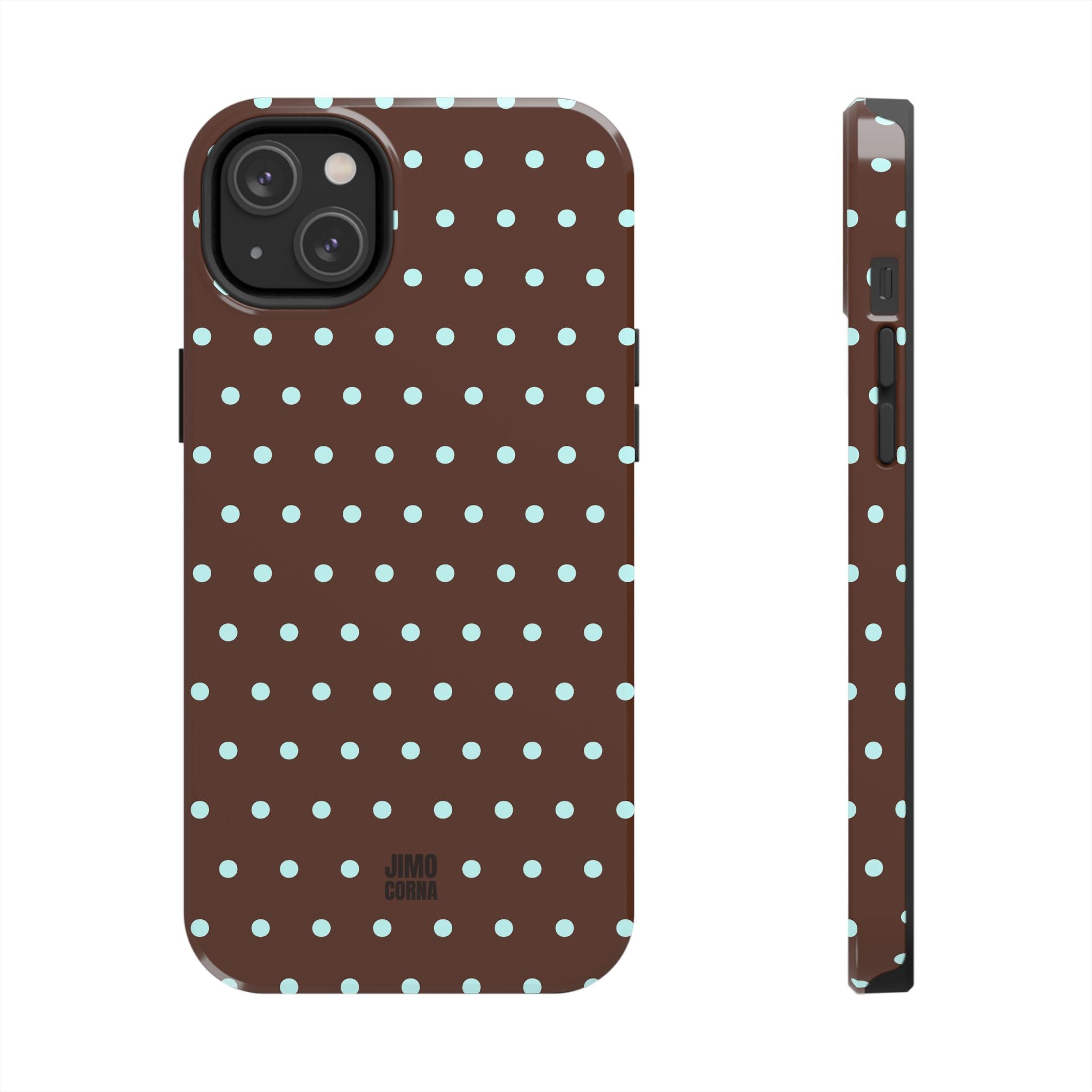 Polka Dot | Brown and Blue