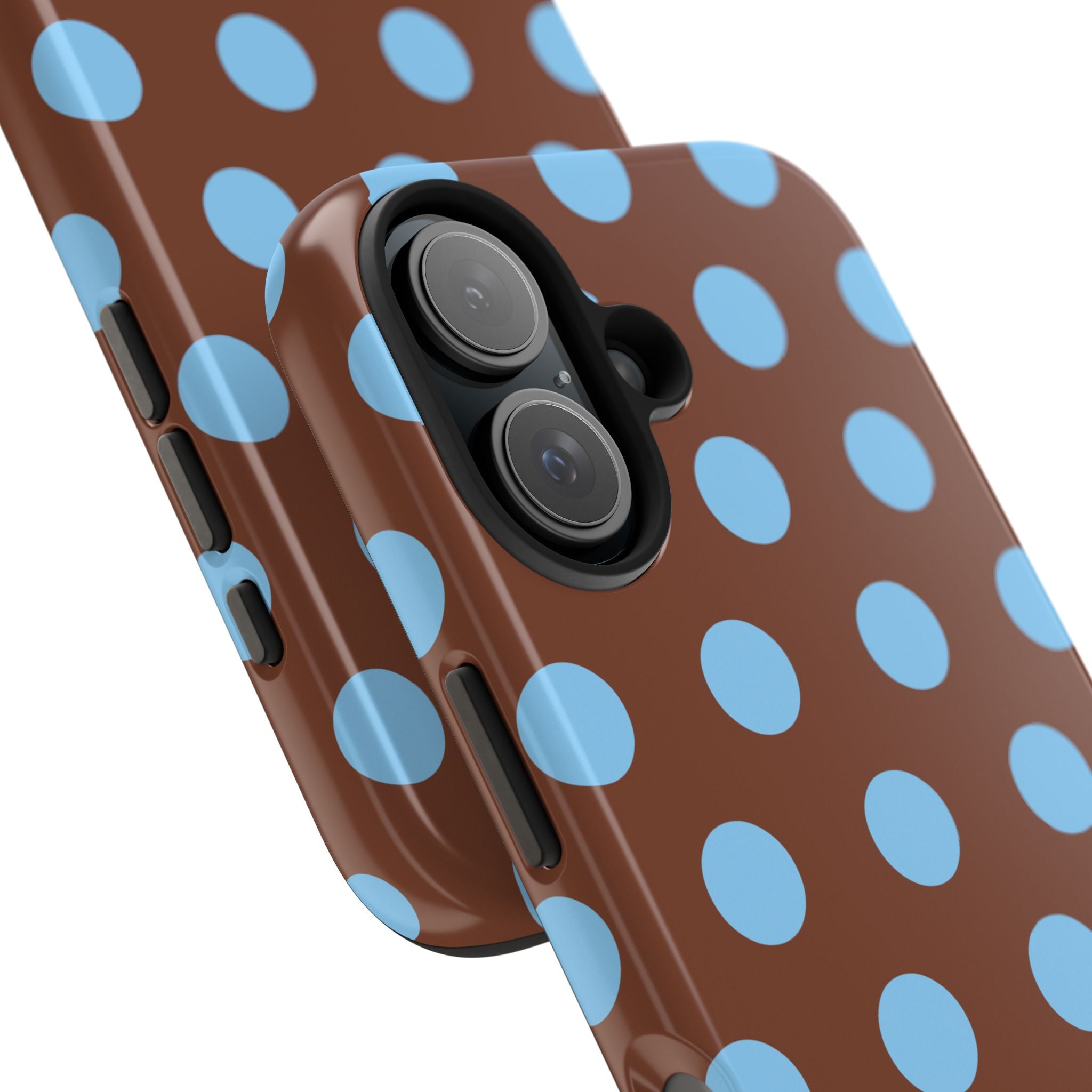 Big Polka Dot | Brown and Blue
