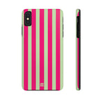Lime Green and Pink Bold Stripes