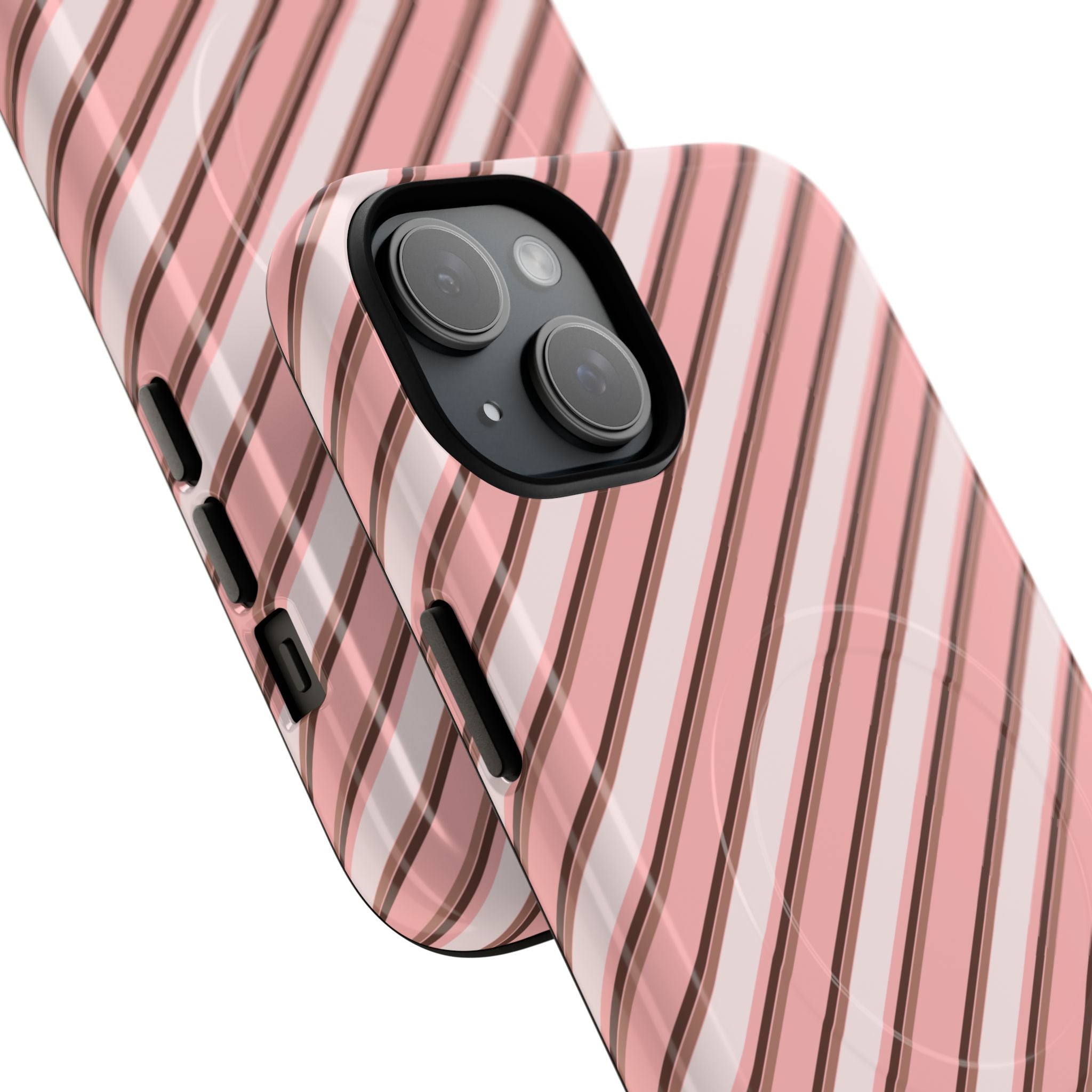 Angelina Stripes | Pink - MagSafe iPhone Case