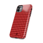 Farm Gingham iPhone Case | Red