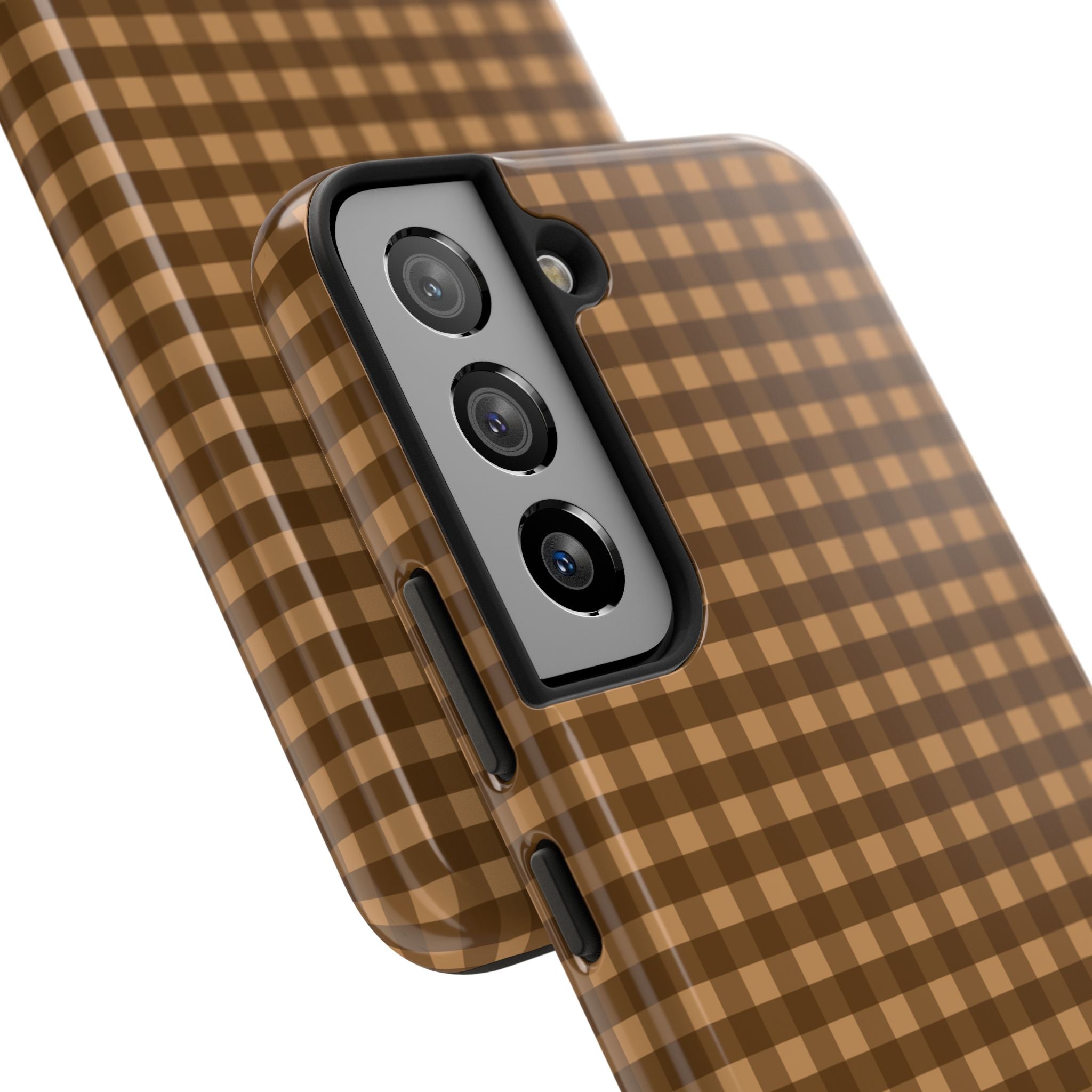 Farm Gingham Samsung Galaxy Case | Brown