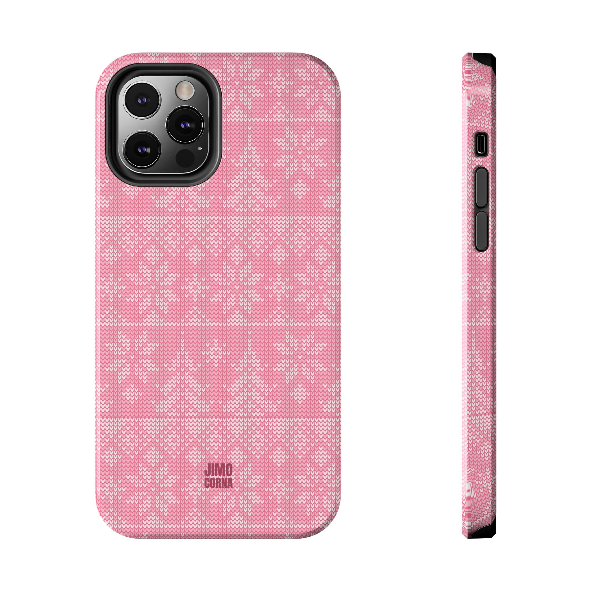 Holiday Knit | Pink iPhone Case
