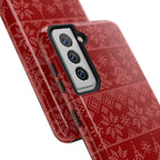Holiday Knit | Red iPhone Case