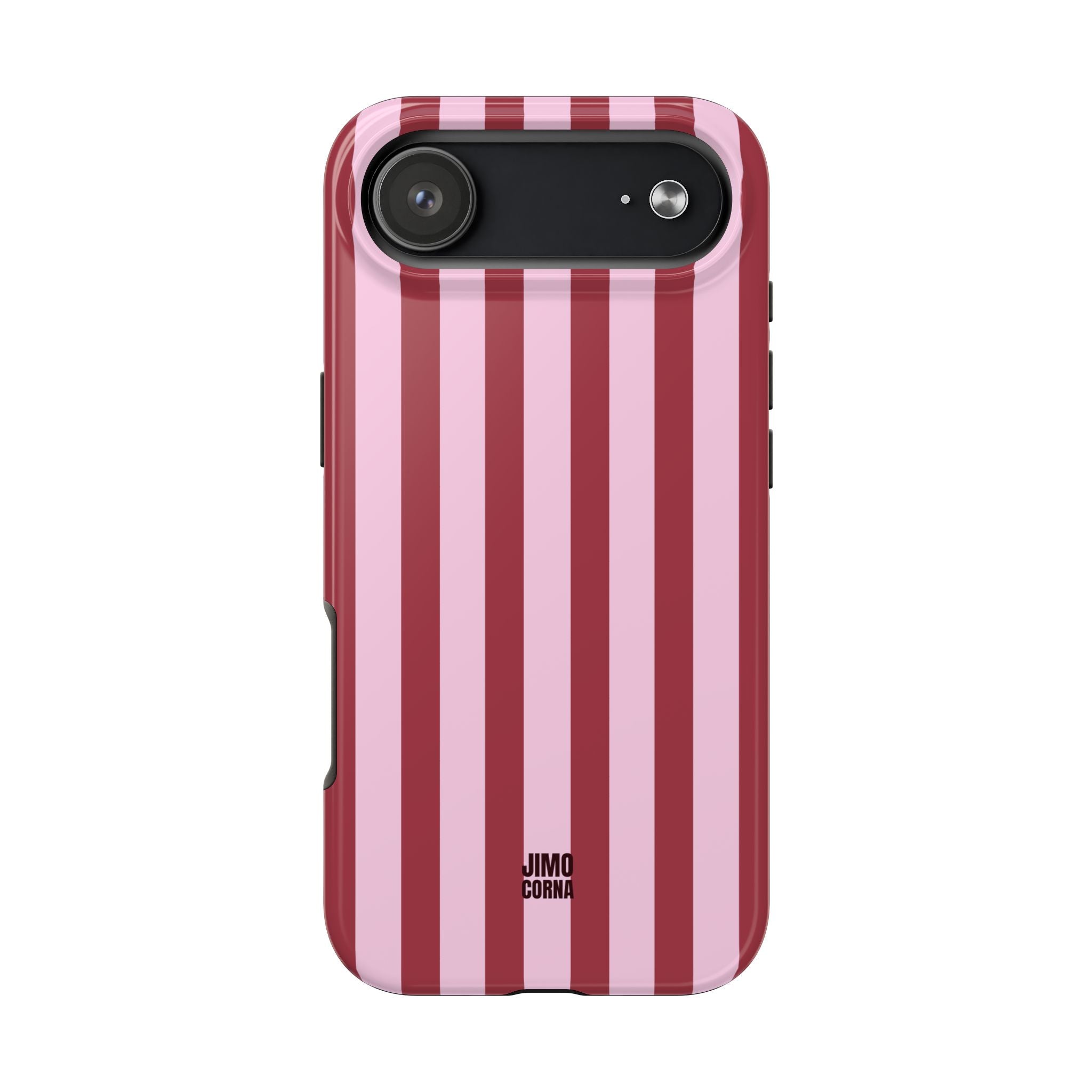 Bold Stripes iPhone Case | Pink and Red