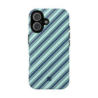 Angelina Stripes | Blue - MagSafe iPhone Case