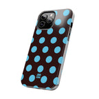 Big Polka Dot | Brown and Blue