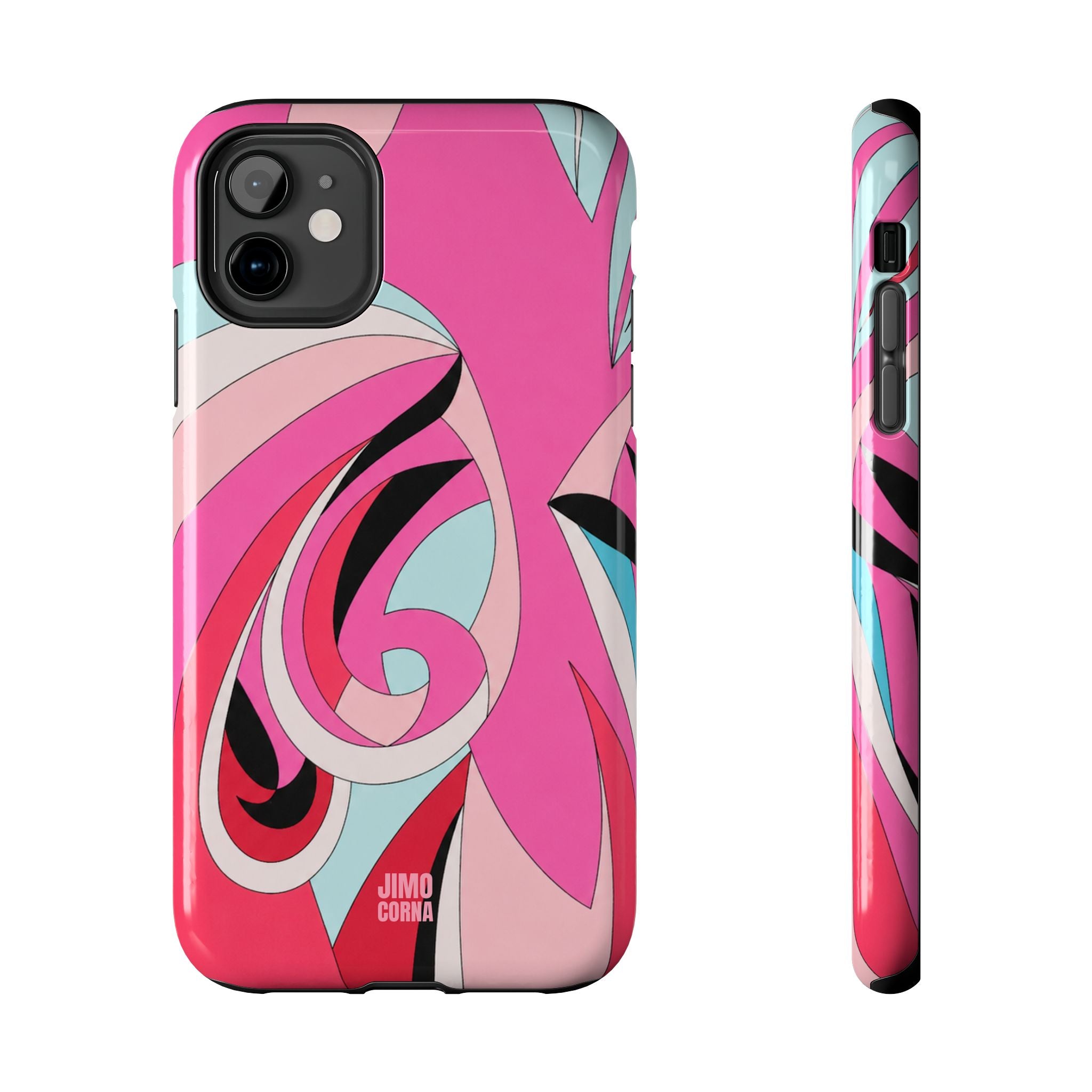 Pink Tropic Swirl iPhone Case