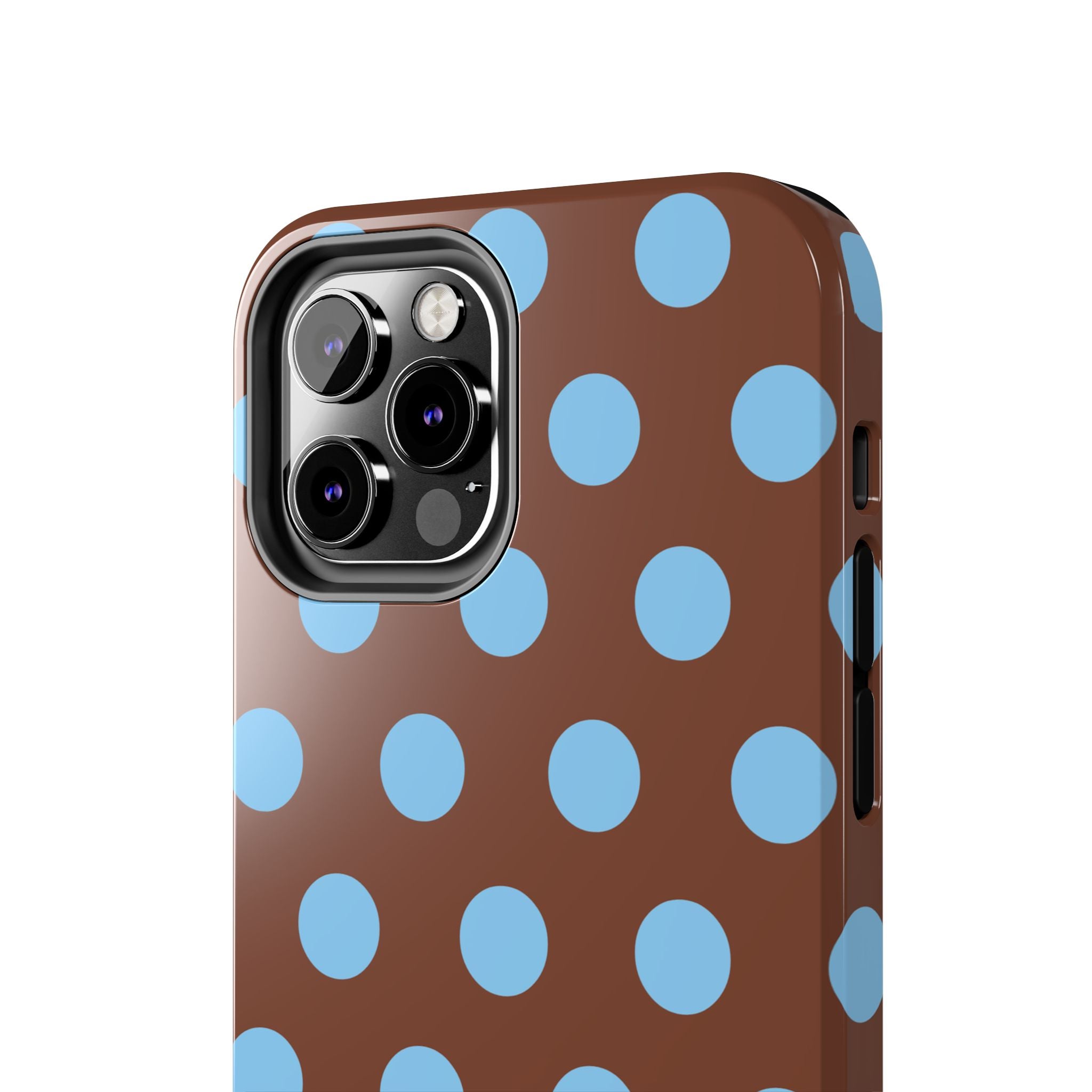 Big Polka Dot | Brown and Blue