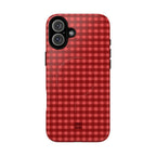 Farm Gingham MagSafe iPhone Case | Red