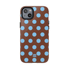 Big Polka Dot | Brown and Blue