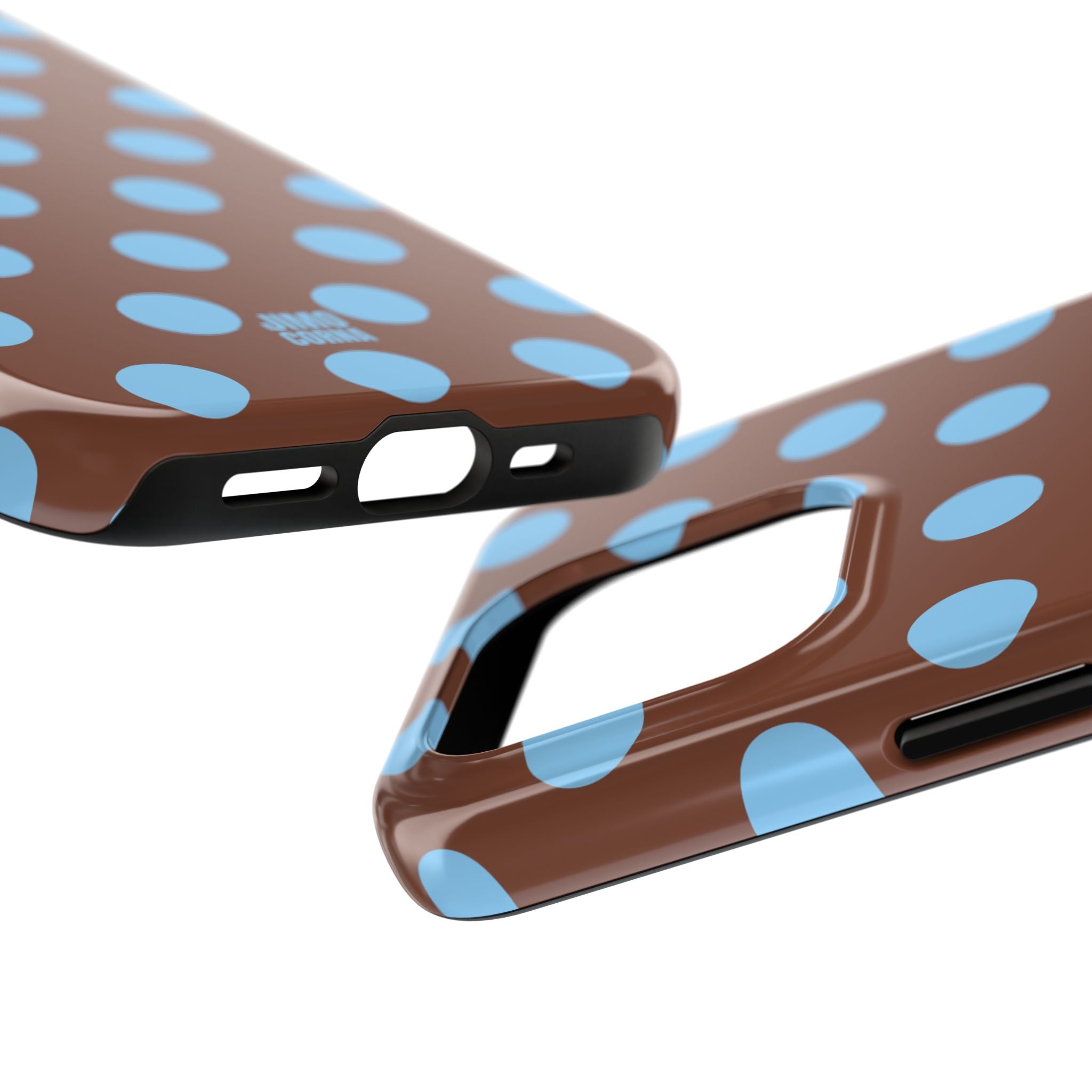Big Polka Dot | Brown and Blue