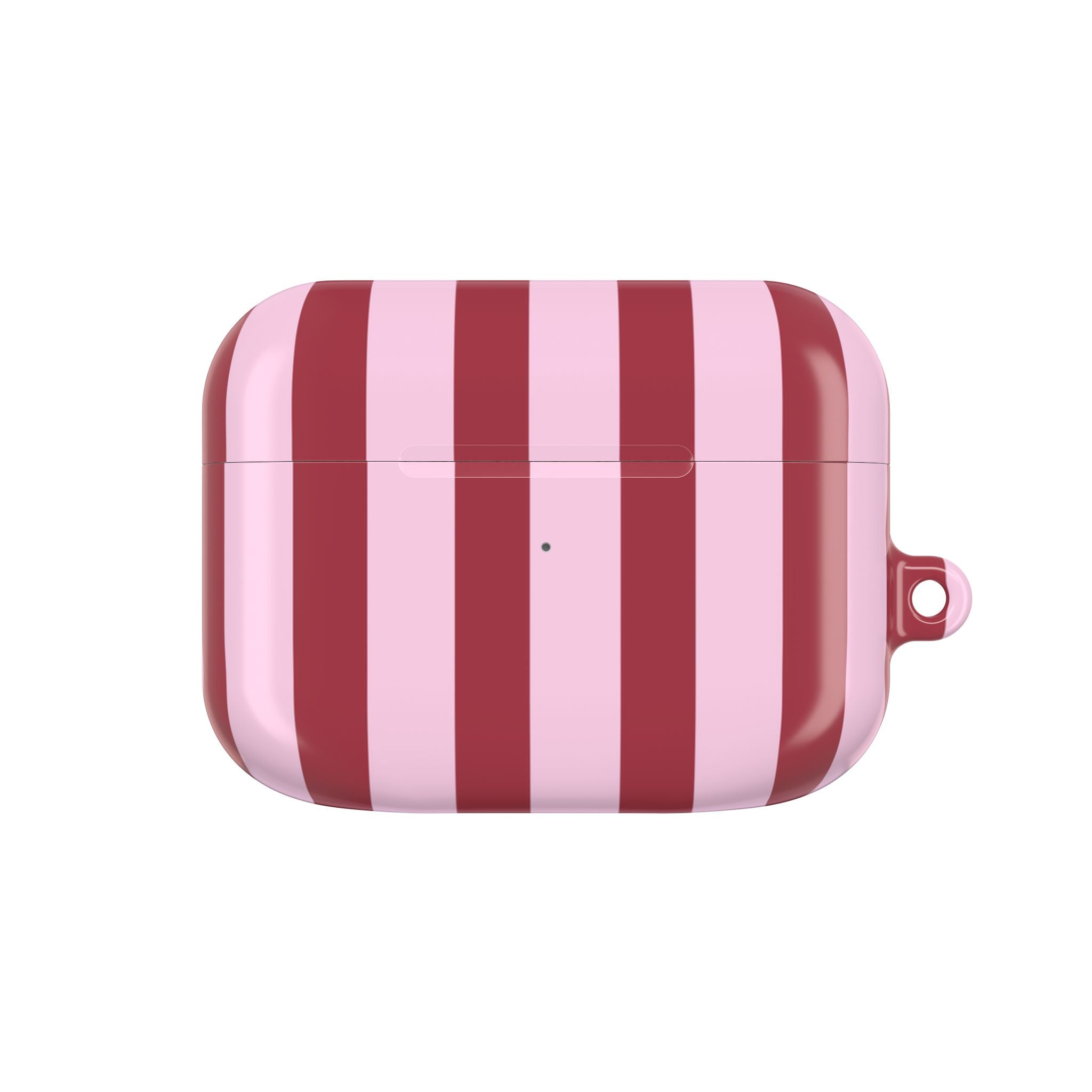 Bold Stripes AirPods Case | Pink and Red