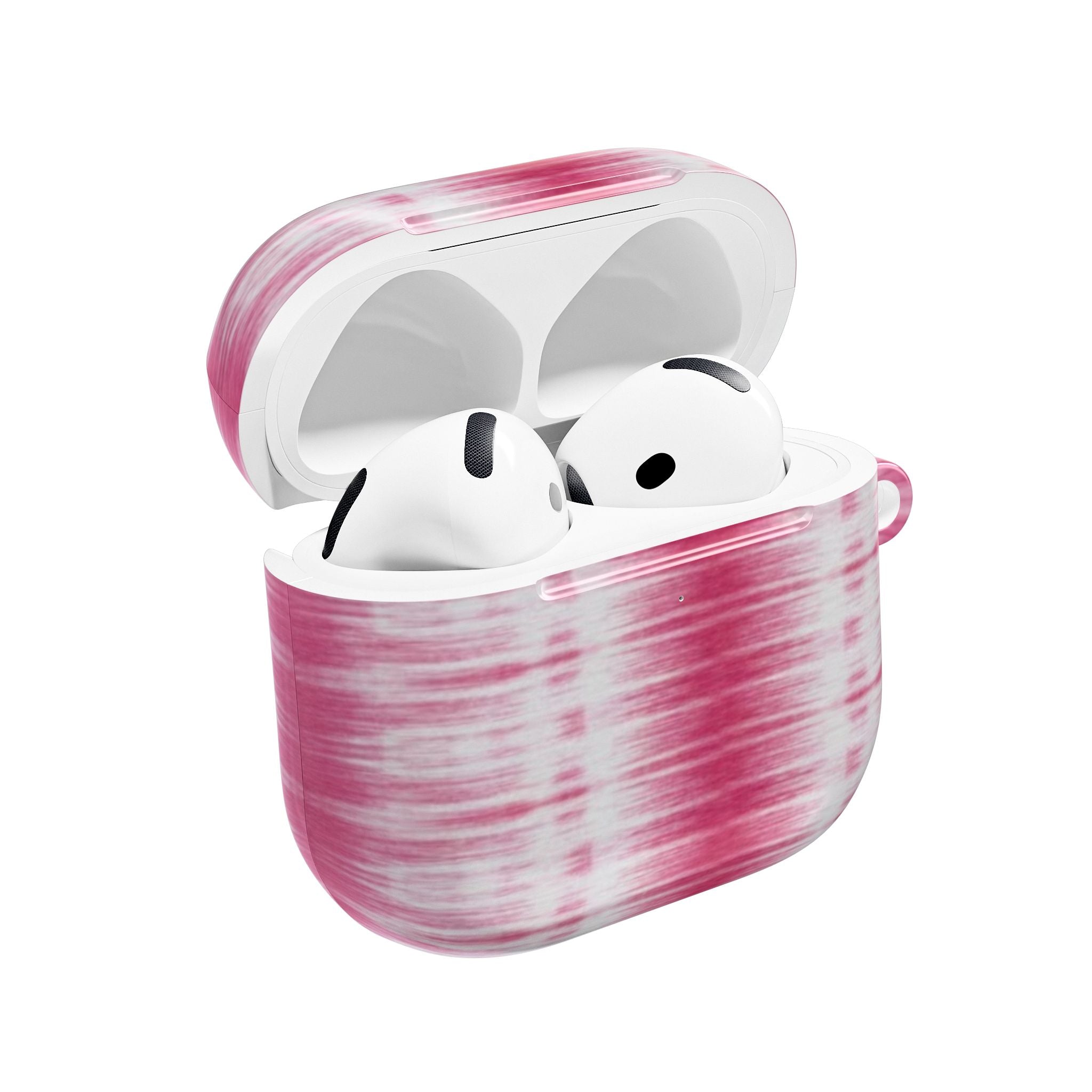 Pink Woven Texture AirPods Case