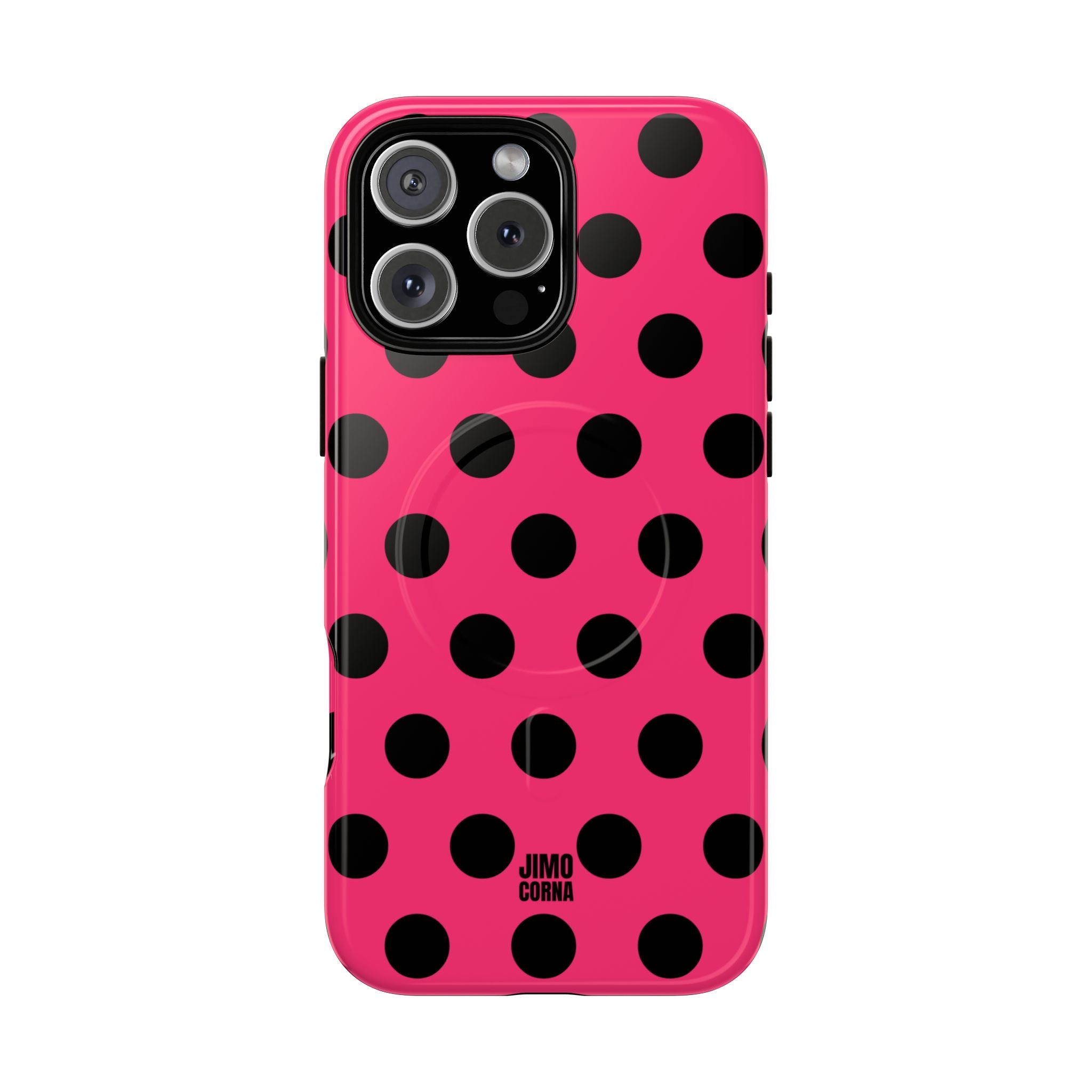 Big Polka Dot | Hot Pink and Black