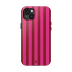 Strawberry Burst Bold Stripes