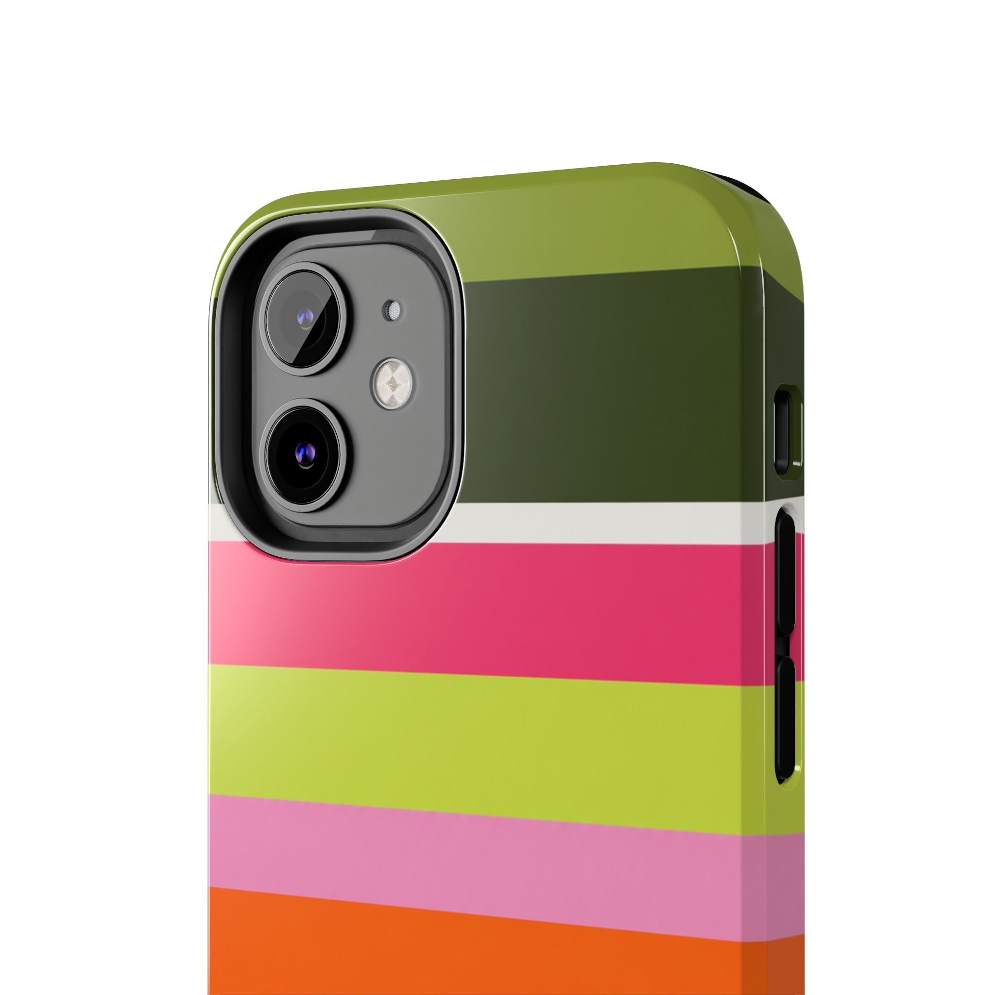 Berry Citrus Stripe iPhone Case