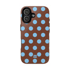 Big Polka Dot | Brown and Blue