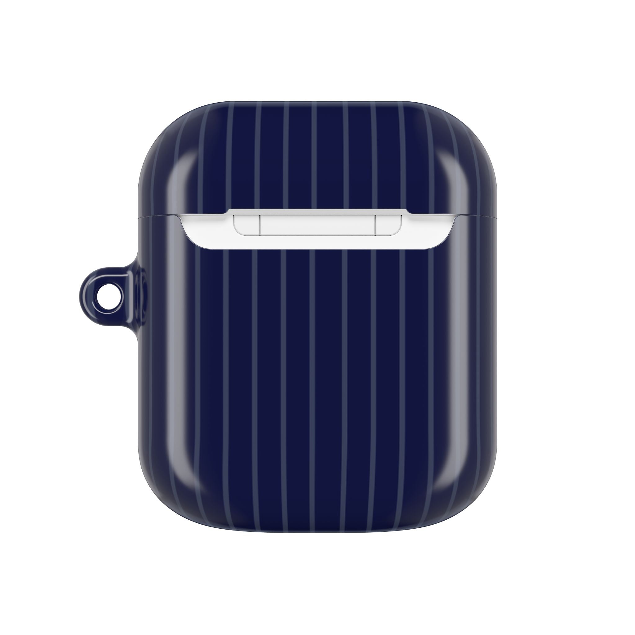 Navy Blue Soft Stripes AirPods Case
