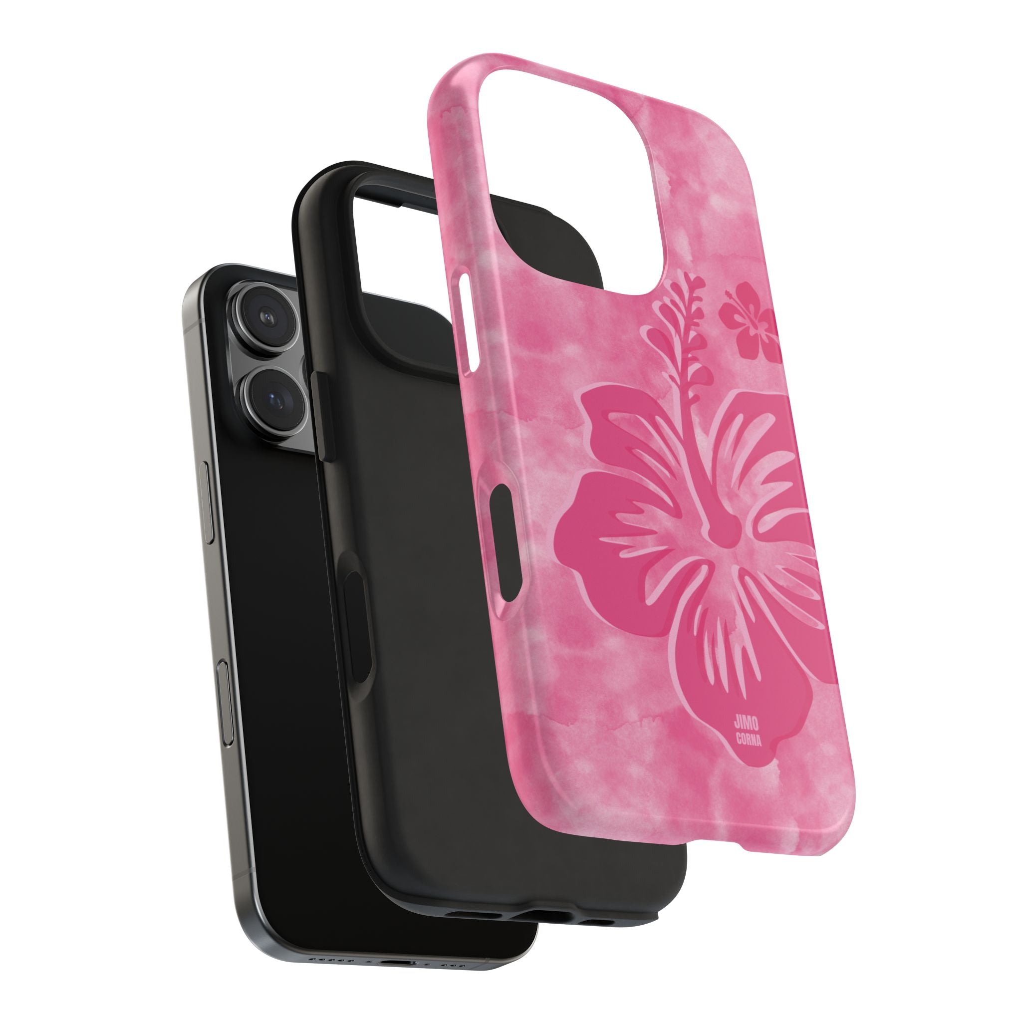 Pink Tie-Dye Hibiscus