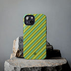 Angelina Stripes | Green - iPhone Case