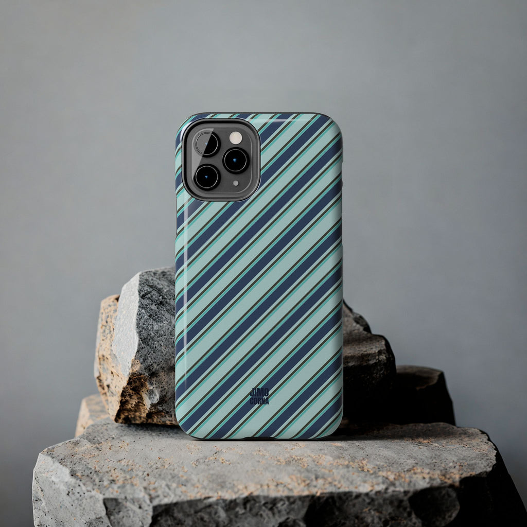 Angelina Stripes | Blue - iPhone Case