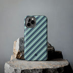 Angelina Stripes | Blue - iPhone Case