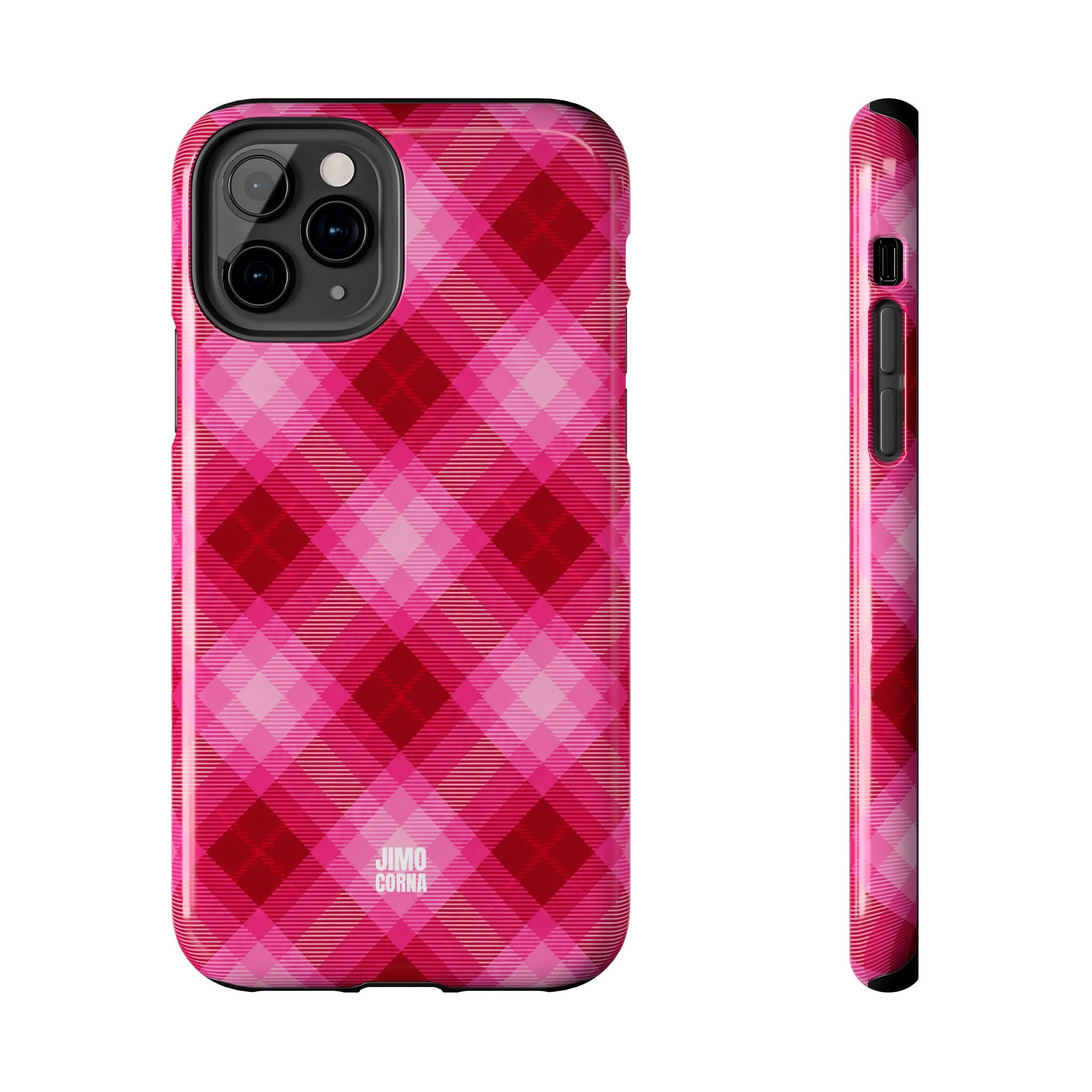 Pink Picnic Plaid iPhone Case
