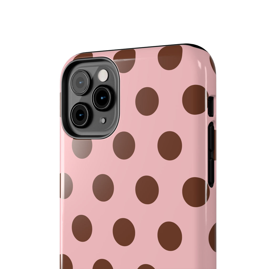 Big Polka Dot | Pink and Brown