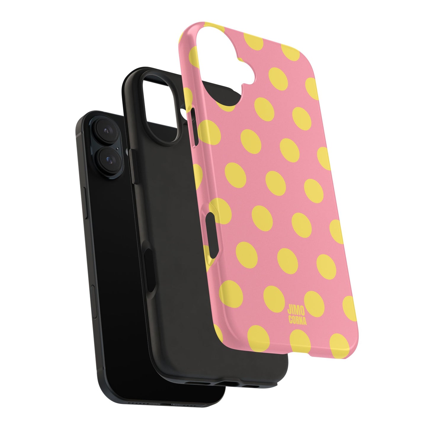 Big Polka Dot | Pink and Yellow