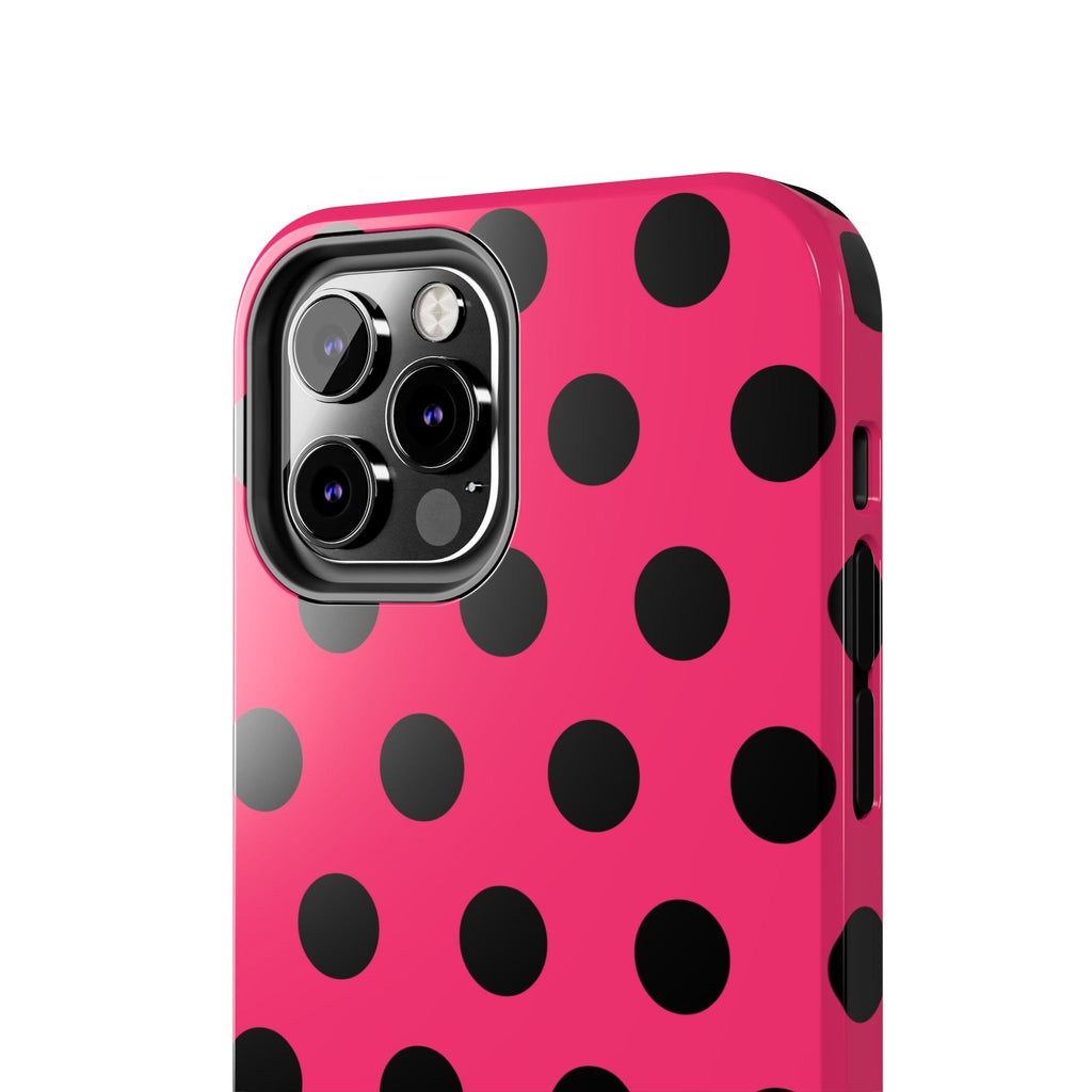 Big Polka Dot | Hot Pink and Black