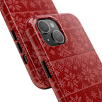 Holiday Knit | Red iPhone Case