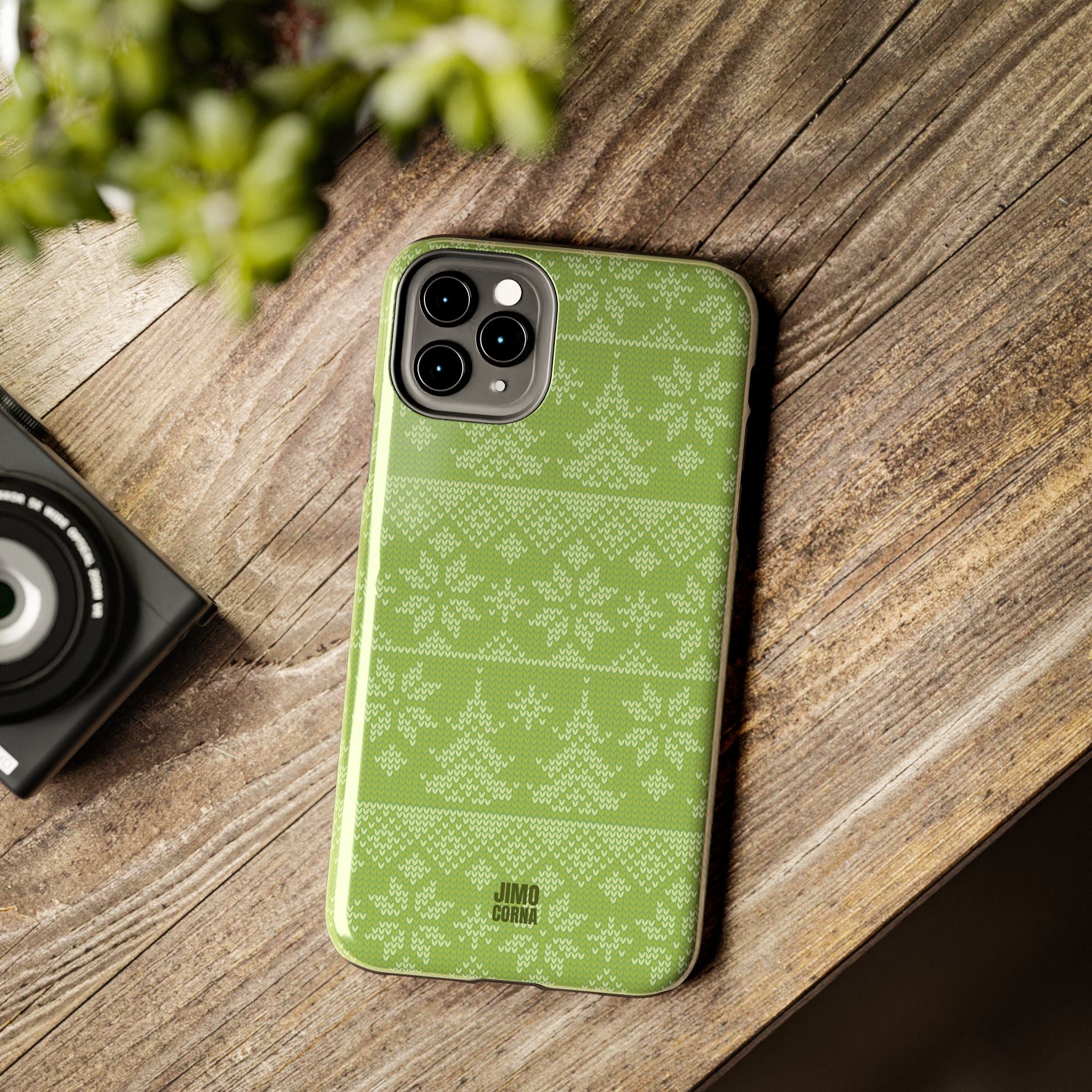 Holiday Knit | Green iPhone Case