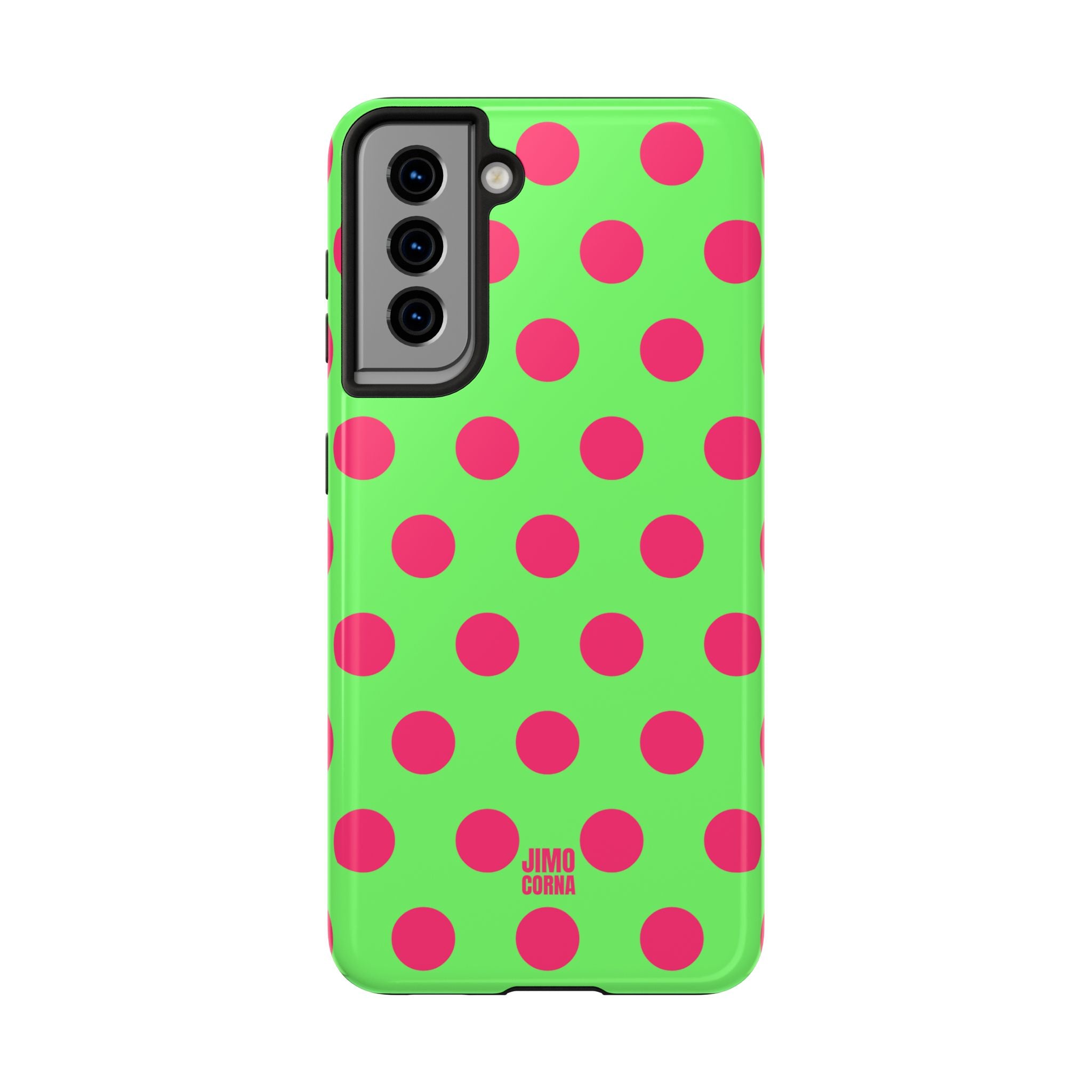 Big Polka Dot | Green and Pink