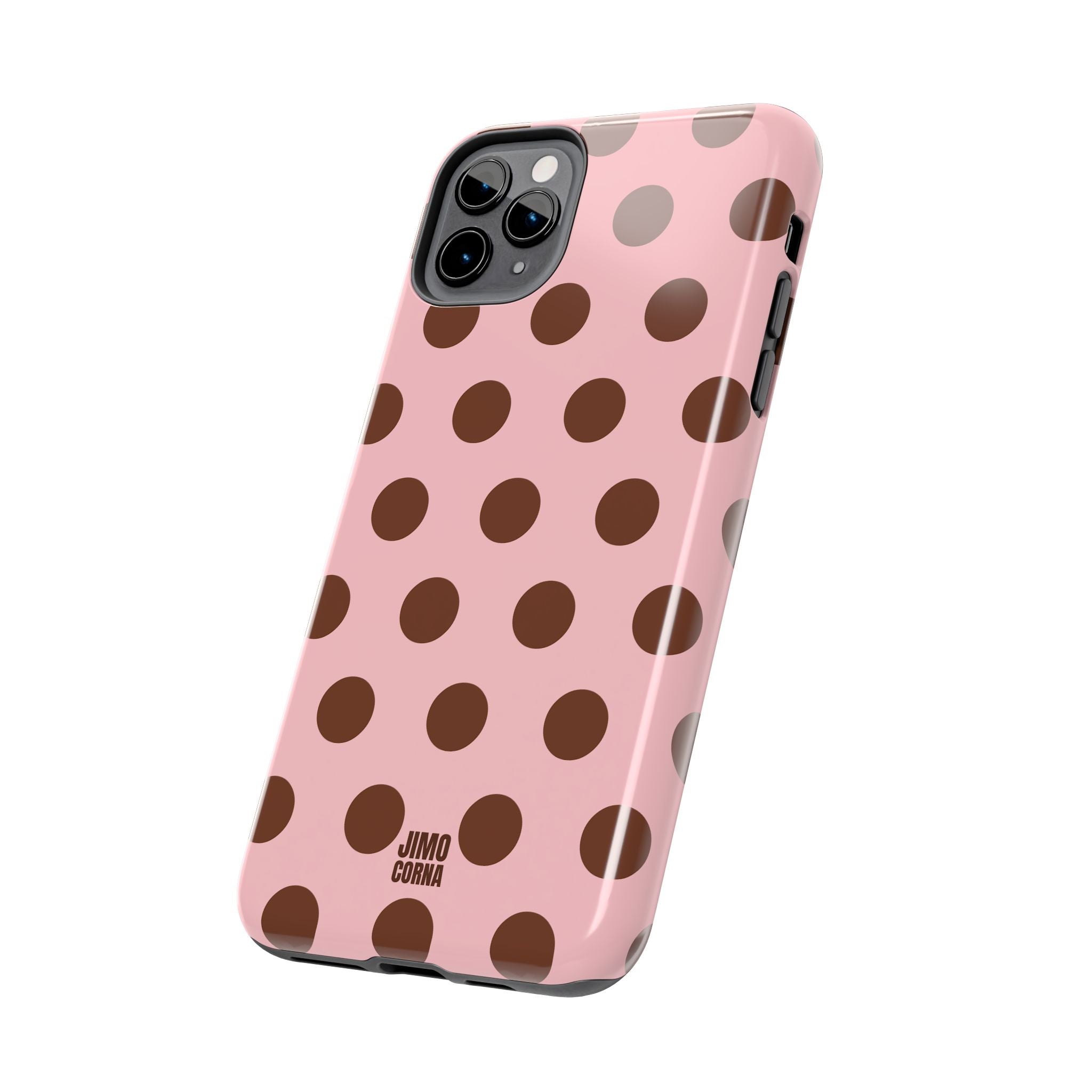 Big Polka Dot | Pink and Brown