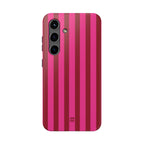 Strawberry Burst Bold Stripes
