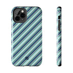 Angelina Stripes | Blue - iPhone Case