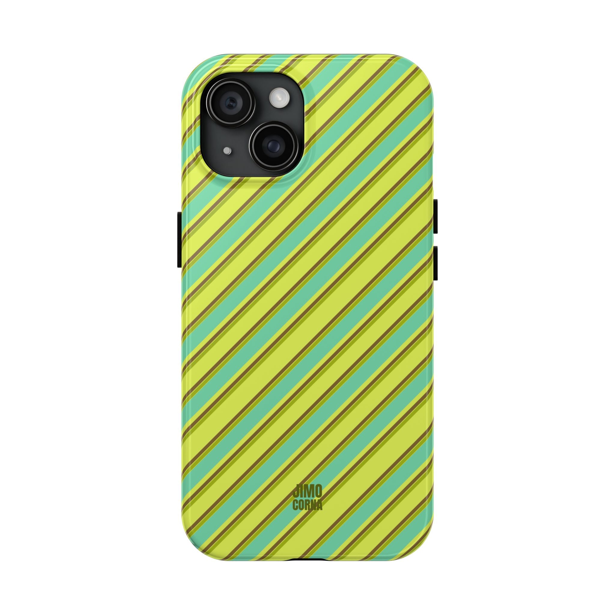 Angelina Stripes | Green - iPhone Case