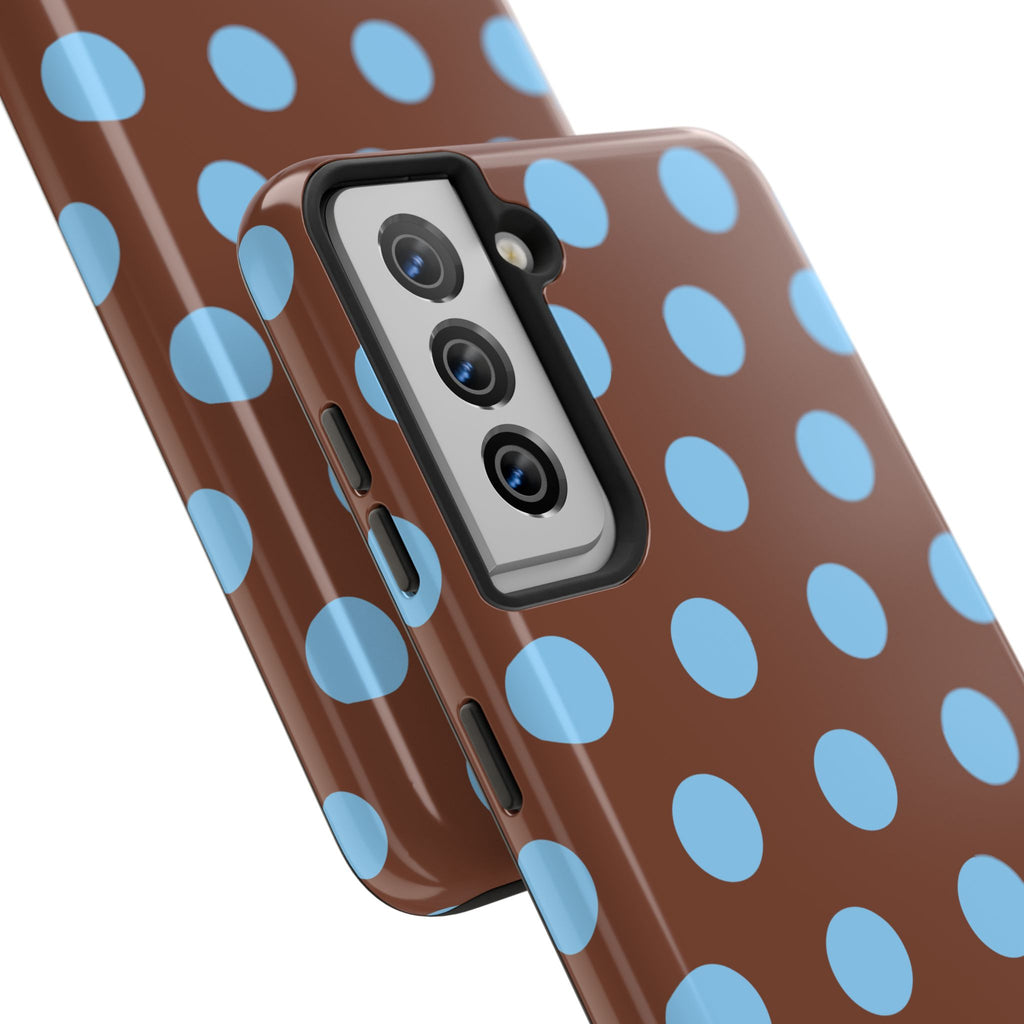 Big Polka Dot | Brown and Blue