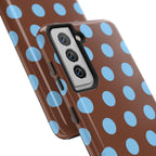 Big Polka Dot | Brown and Blue