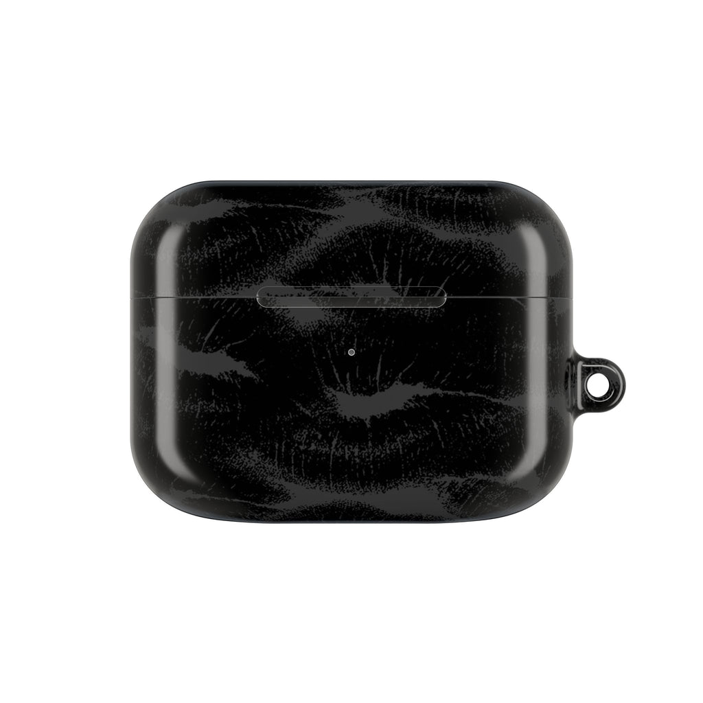 Black Lipstick Kisses AirPods Case