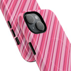 Angelina Stripes | Hot Pink - MagSafe iPhone Case