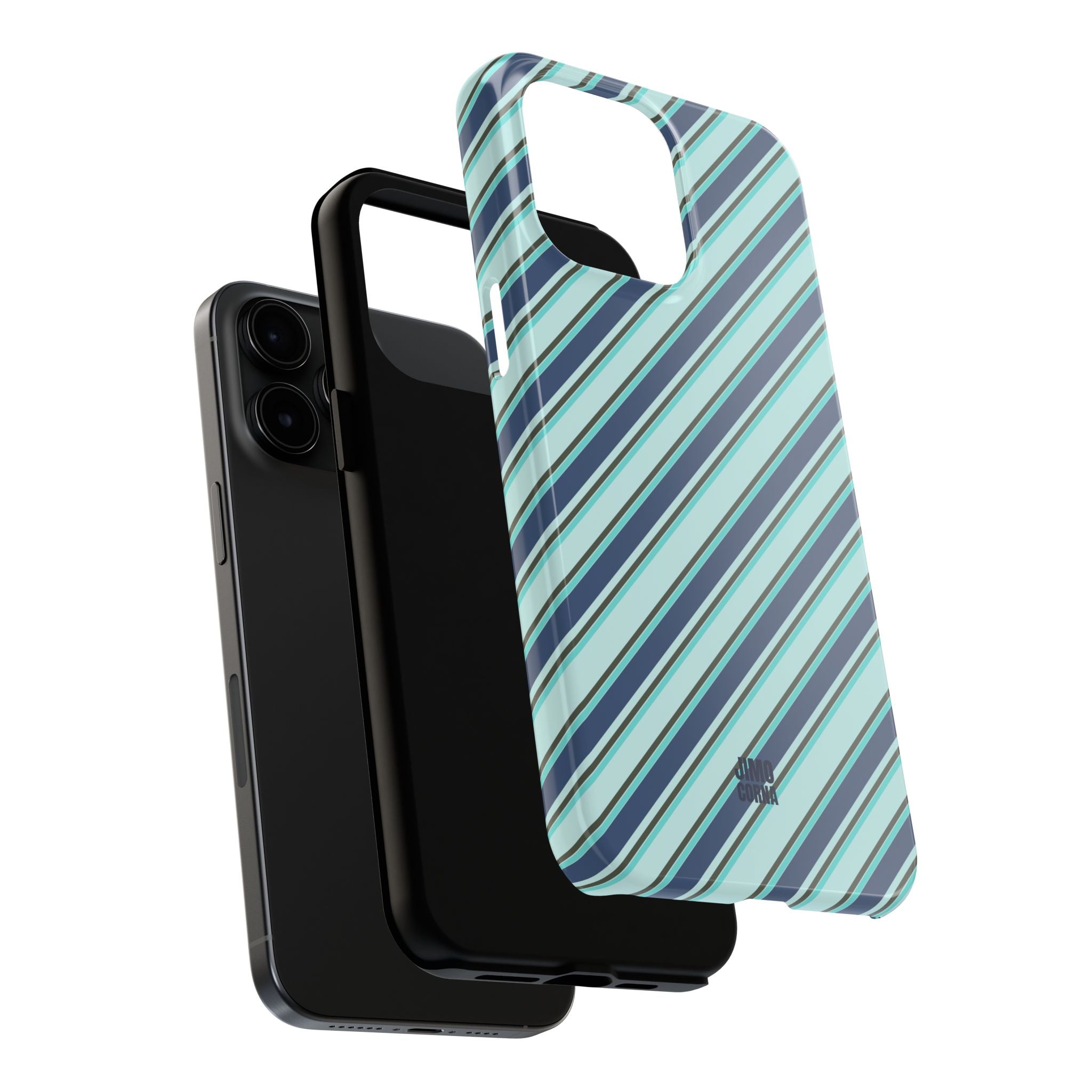 Angelina Stripes | Blue - iPhone Case