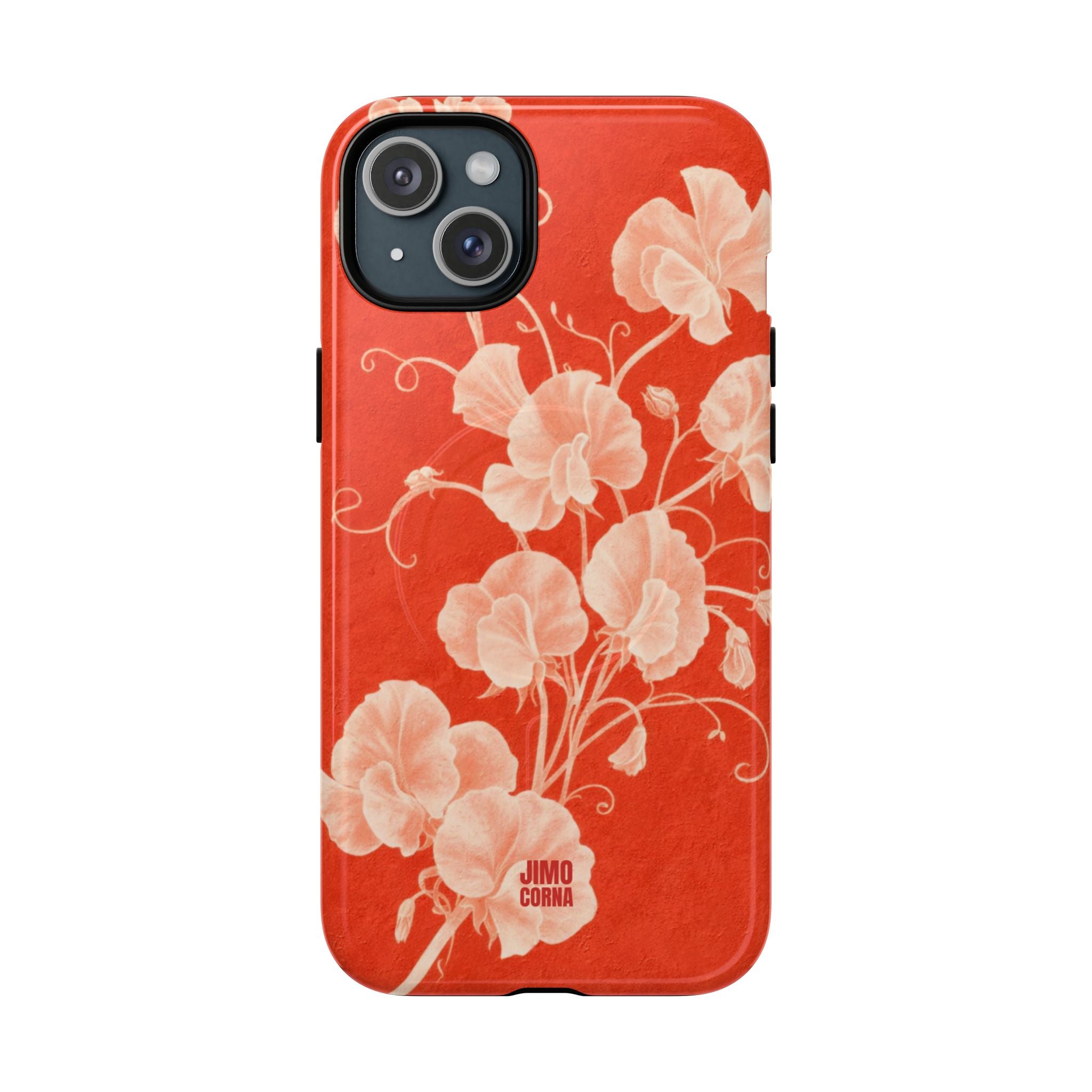 Red Flora MagSafe iPhone Case