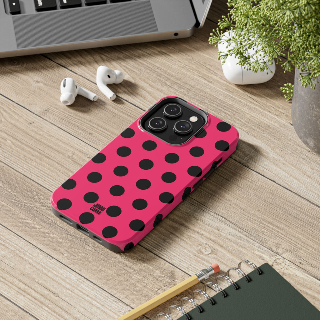 Big Polka Dot | Hot Pink and Black