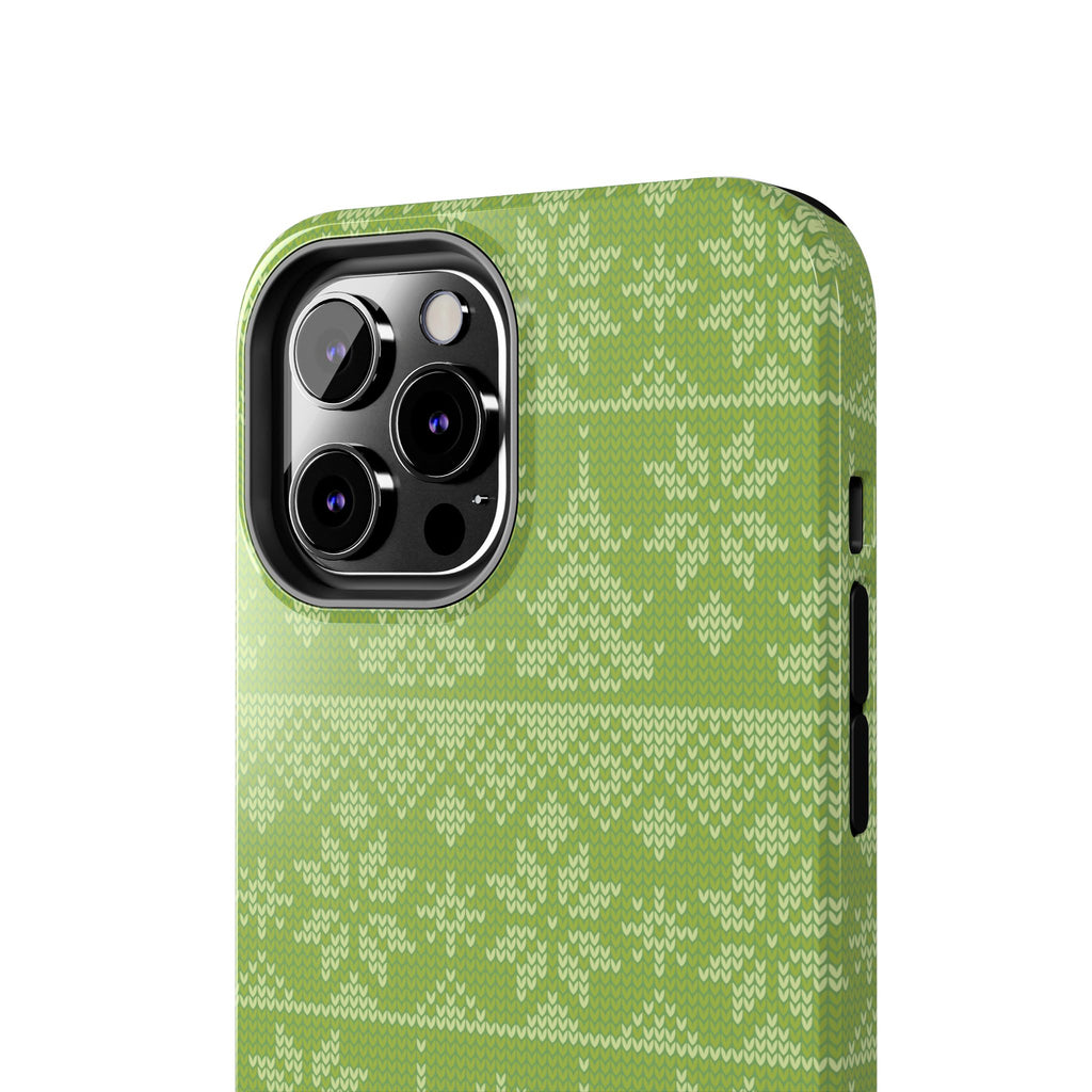 Holiday Knit | Green iPhone Case